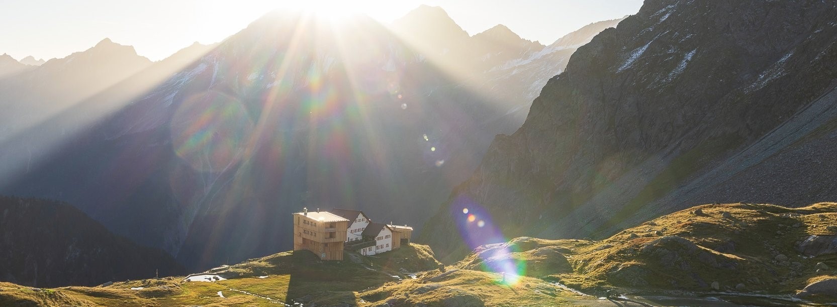 Regensburger Hütte Panorama